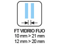 ESPECIFICACIONES - Distancia hojas FT Vidrio Fijo 10>21 - 12>20 mm SV